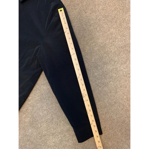 Alfani Jacket Mens L Harrington Rain Lined Black Zip Preppy Bomber Pockets - Picture 6 of 11